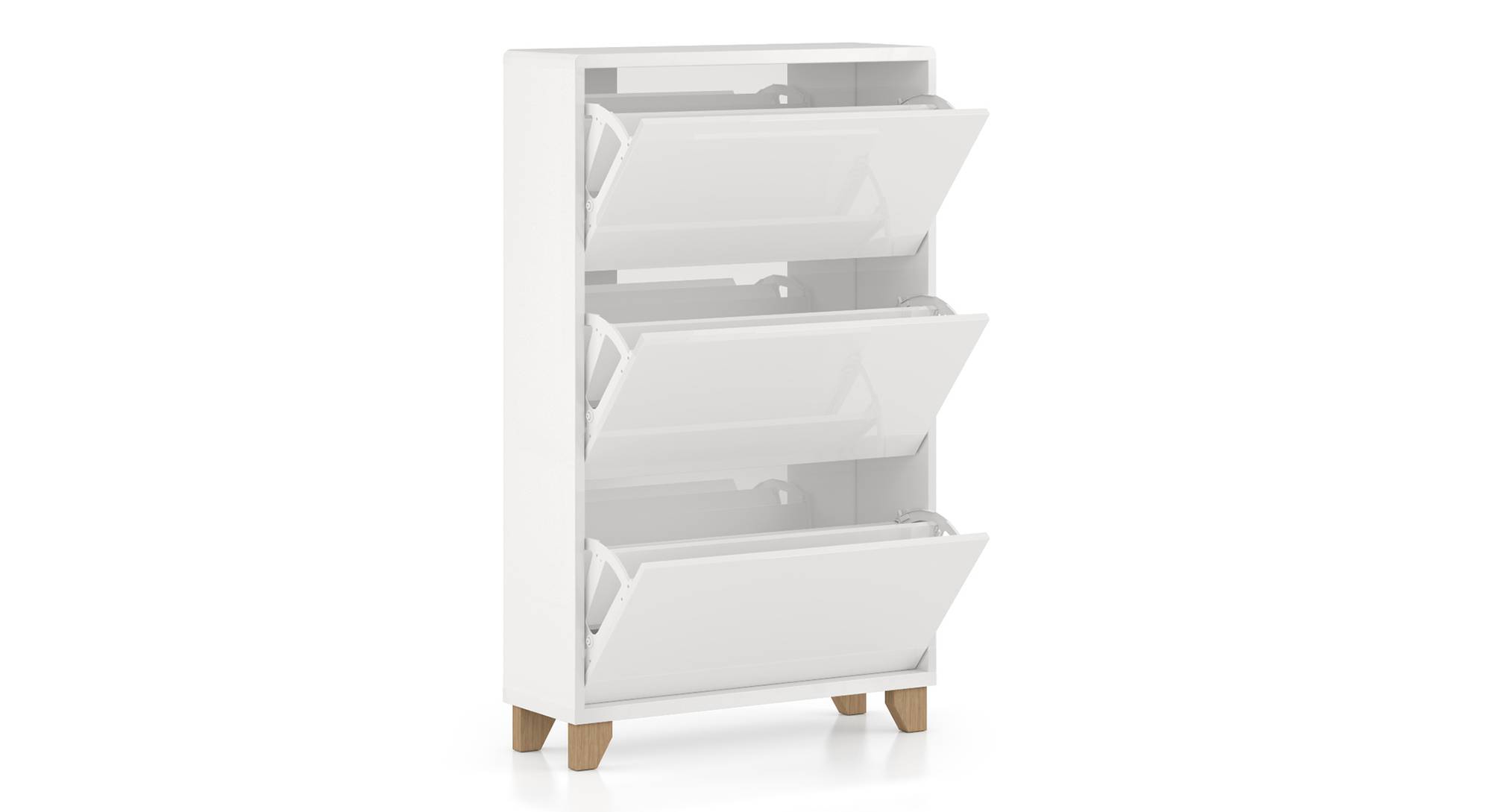 Oslo High Gloss Shoe Rack Urban Ladder