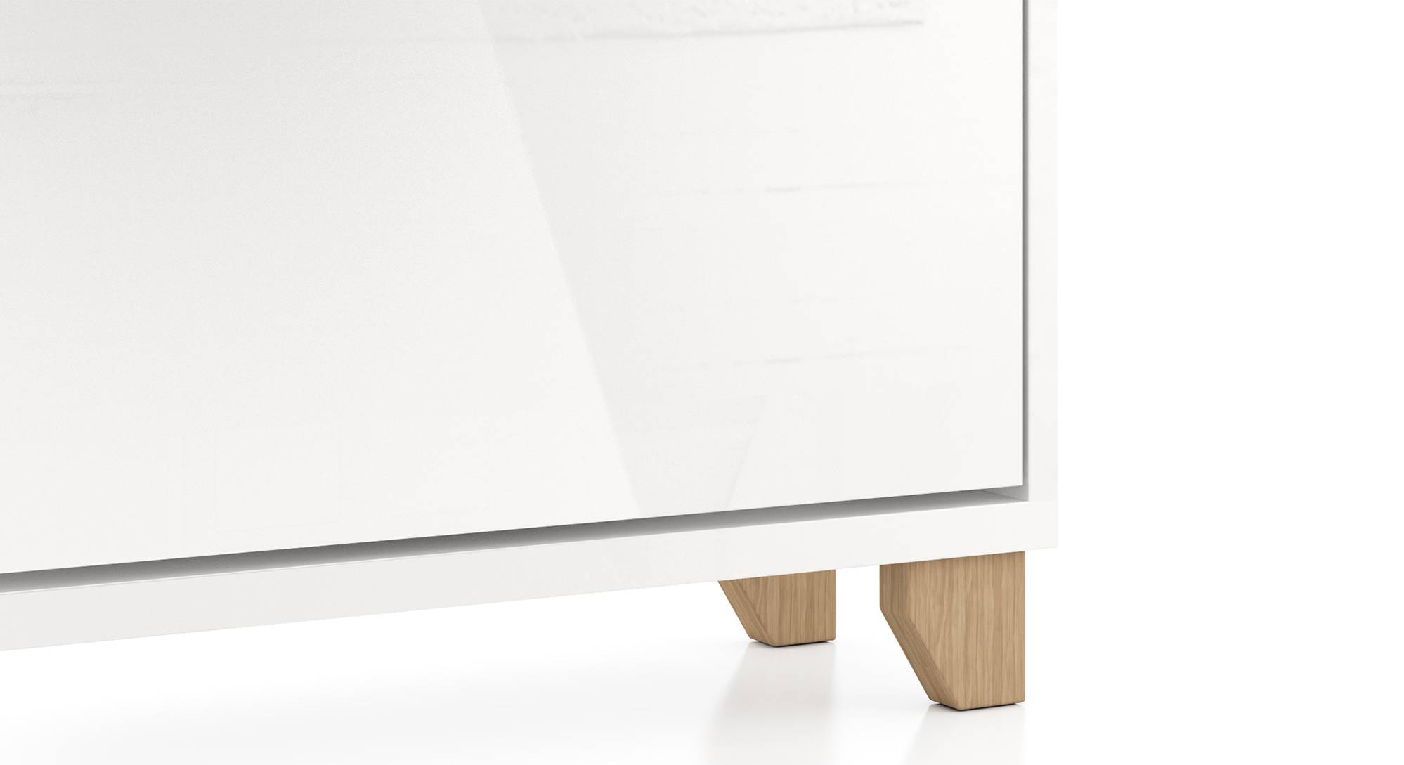 Oslo High Gloss Shoe Rack Urban Ladder