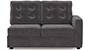 Apollo Sofa Set (Smoke, Fabric Sofa Material, Regular Sofa Size, Firm Cushion Type, Sectional Sofa Type, Left Aligned 2 Seater Sofa Component, Tufted Back Type, Regular Back Height) by Urban Ladder