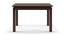 Diner - Dalla 4 Seater Dining Table Set (Beige, Dark Walnut Finish) by Urban Ladder