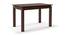 Diner - Dalla 4 Seater Dining Table Set (Beige, Dark Walnut Finish) by Urban Ladder