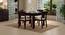 Brighton Square - Kerry 4 Seater Dining Table Set (Mahogany Finish, Wheat Brown) by Urban Ladder