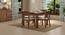 Brighton Square - Kerry 4 Seater Dining Table Set (Teak Finish, Wheat Brown) by Urban Ladder