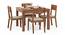 Brighton Square - Kerry 4 Seater Dining Table Set (Teak Finish, Wheat Brown) by Urban Ladder