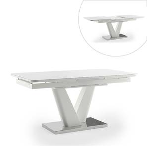 Dining Tables Design Caribu 4 to 6 Extendable Dining Table (White High Gloss Finish)