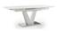 Caribu 4 to 6 Extendable Dining Table (White High Gloss Finish) by Urban Ladder