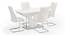 Caribu 4 to 6 Extendable - Ingrid (Leatherette) 4 Seater Dining Table (White) by Urban Ladder