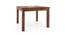 Brighton Square - Oribi 4 Seater Dining Table Set (Teak Finish, Avocado Green) by Urban Ladder - Front View Design 1 - 290817