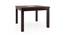 Brighton Square - Zella 4 Seater Dining Table Set (Mahogany Finish, Avocado Green) by Urban Ladder