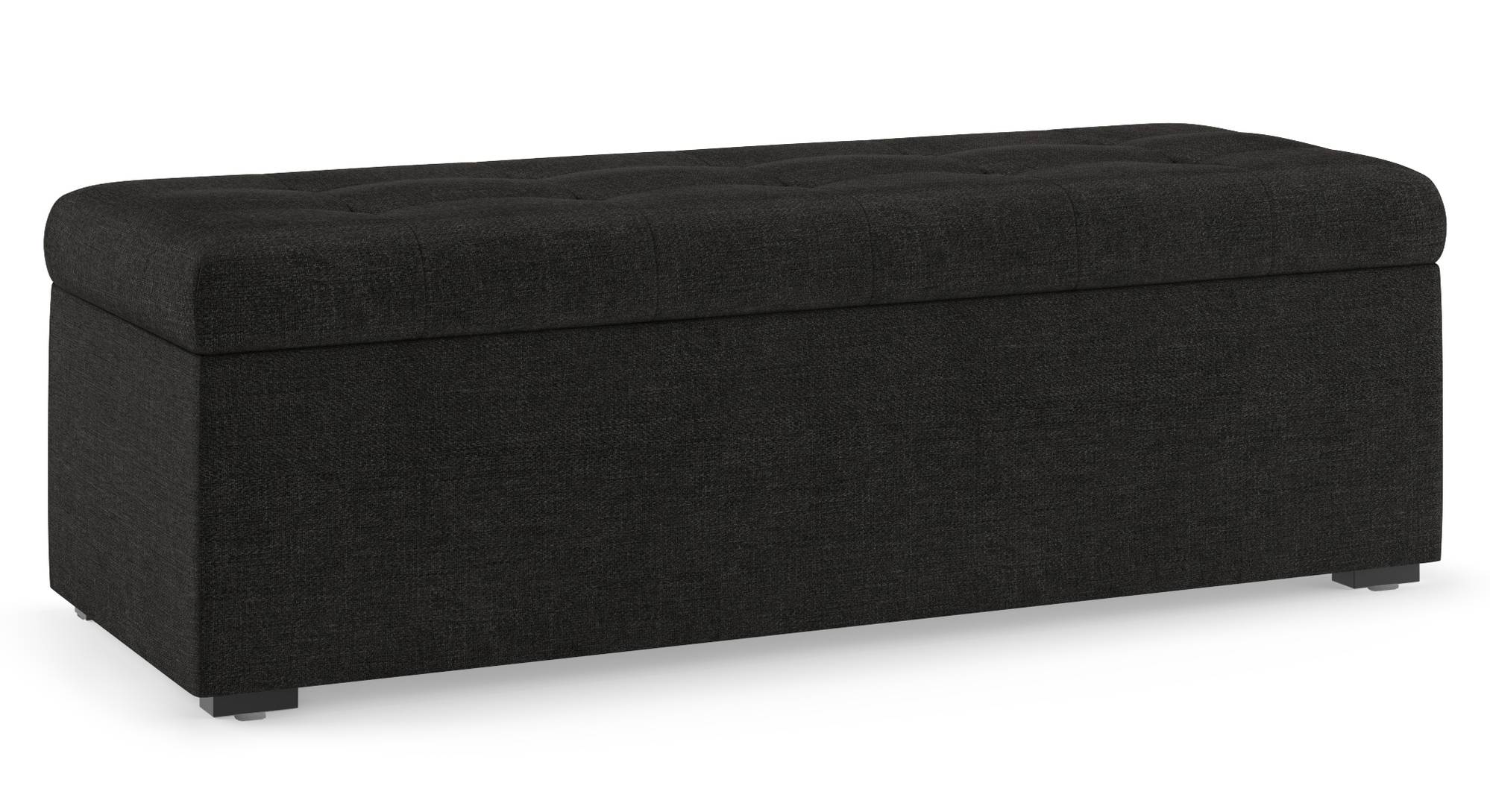 Carson Engineered Wood Upholstered Storage Bench Urban Ladder