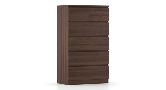 Bocado Tall Chest Of Six Drawers (6 Drawer Configuration, Columbian Walnut Finish) by Urban Ladder