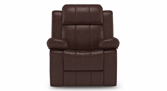 Robert Recliner (Brown, Leather Material) by Urban Ladder