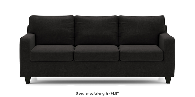 Walton Sofa (Asphalt Grey) (3-seater Custom Set - Sofas, None Standard Set - Sofas, Fabric Sofa Material, Regular Sofa Size, Regular Sofa Type, Asphalt Grey)
