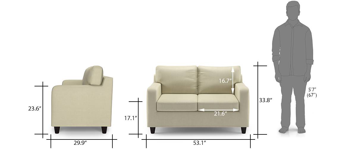 Walton Sofa (Asphalt Grey) Urban Ladder