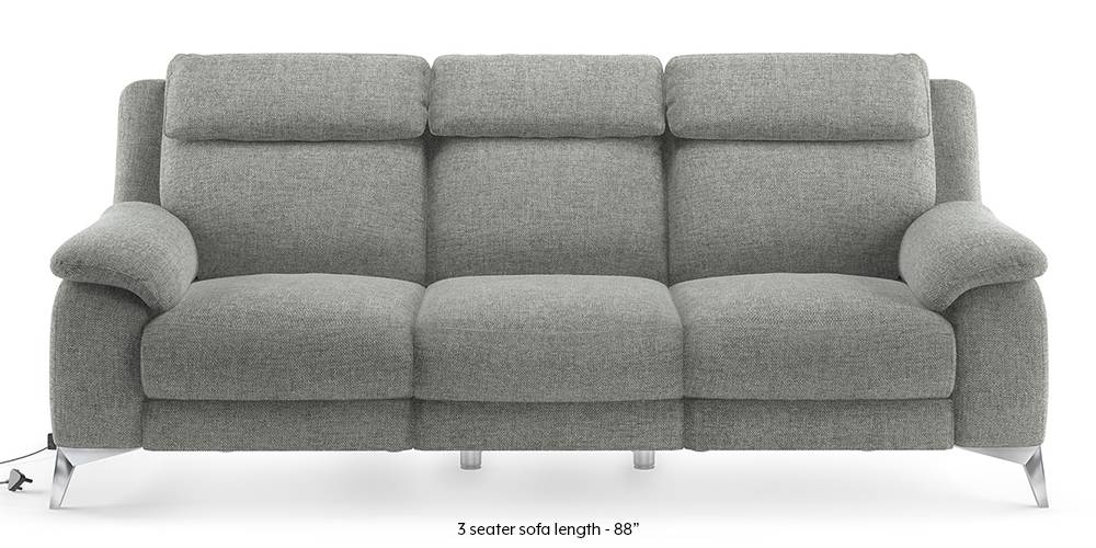 grey fabric recliner sofa set