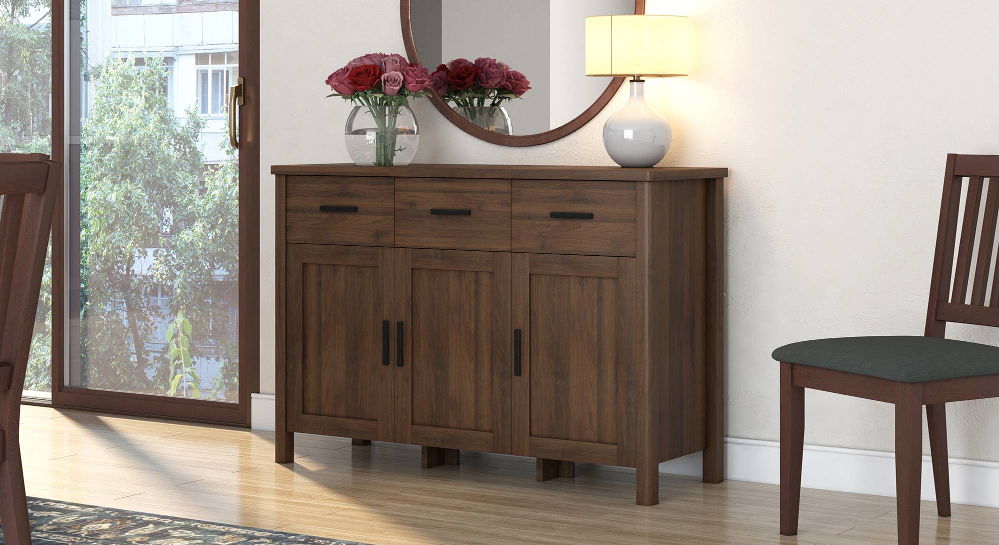 Walnut sales sideboard next
