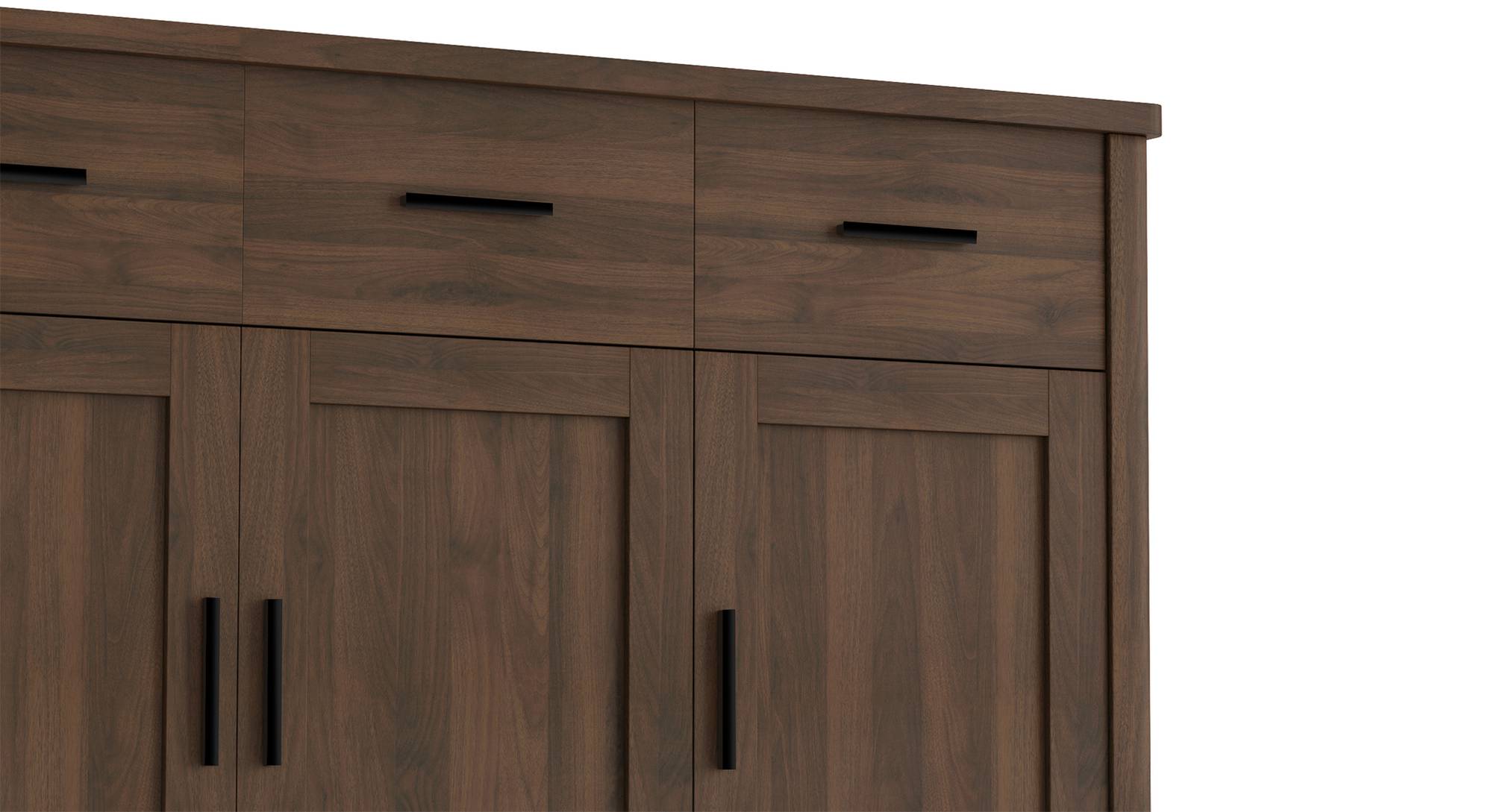 Norland Engineered Wood Sideboard in Columbian Walnut Finish Urban Ladder