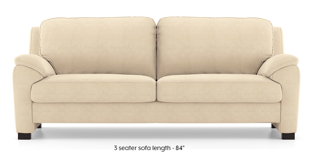 Farina Sofa (Birch Beige) (3-seater Custom Set - Sofas, None Standard Set - Sofas, Fabric Sofa Material, Regular Sofa Size, Regular Sofa Type, Birch Beige) by Urban Ladder - - 292356