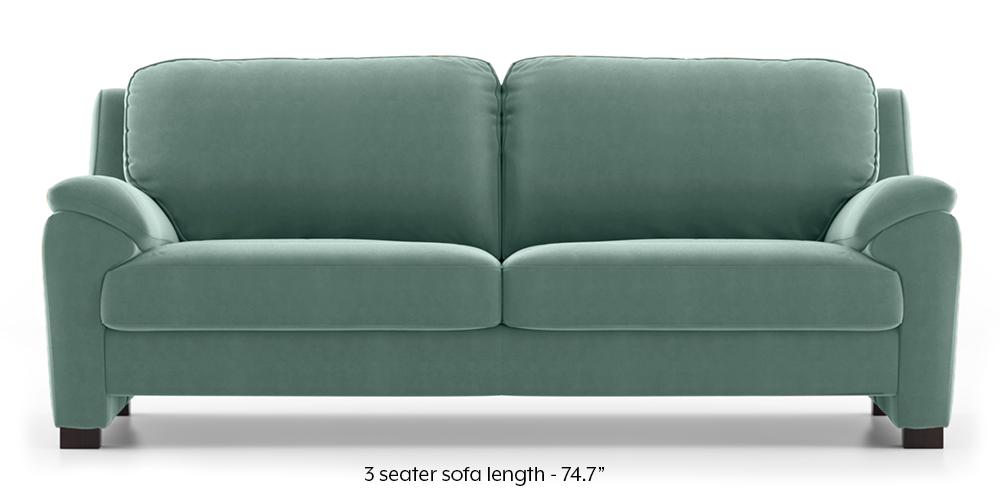 Farina Sofa (Dusty Turquise Velvet) by Urban Ladder