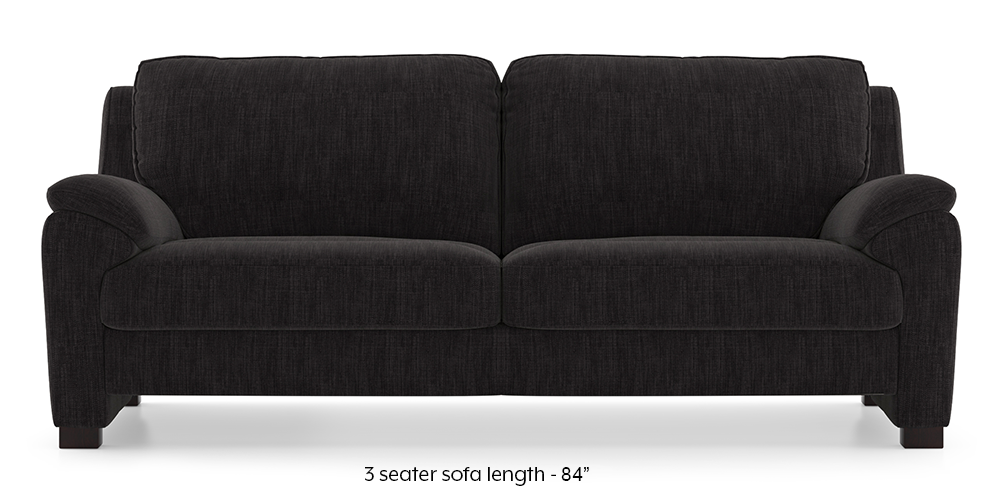 Farina Sofa (Graphite Grey) (3-seater Custom Set - Sofas, None Standard Set - Sofas, Fabric Sofa Material, Regular Sofa Size, Regular Sofa Type, Graphite Grey) by Urban Ladder - - 292572