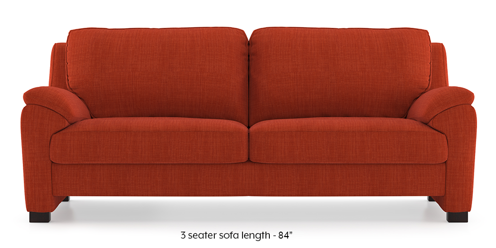 Farina Sofa (Lava) (3-seater Custom Set - Sofas, None Standard Set - Sofas, Lava, Fabric Sofa Material, Regular Sofa Size, Regular Sofa Type) by Urban Ladder - - 292619