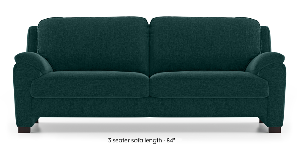 Farina Sofa (Malibu) (3-seater Custom Set - Sofas, None Standard Set - Sofas, Fabric Sofa Material, Regular Sofa Size, Malibu, Regular Sofa Type) by Urban Ladder - - 292643