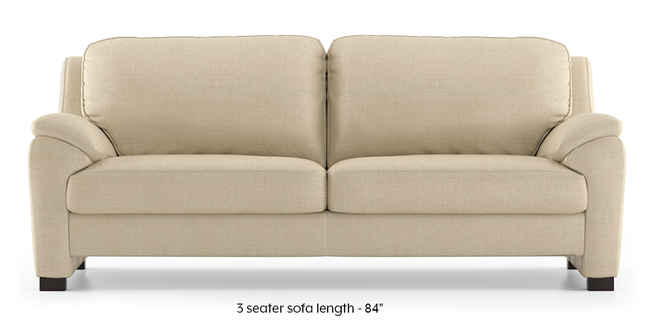Farina Sofa (Pearl) (Pearl, 3-seater Custom Set - Sofas, None Standard Set - Sofas, Fabric Sofa Material, Regular Sofa Size, Regular Sofa Type)