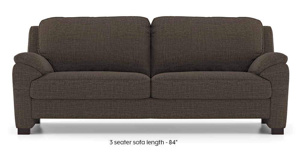 Farina Sofa (Pine Brown) (3-seater Custom Set - Sofas, None Standard Set - Sofas, Fabric Sofa Material, Regular Sofa Size, Regular Sofa Type, Pine Brown) by Urban Ladder - - 292787
