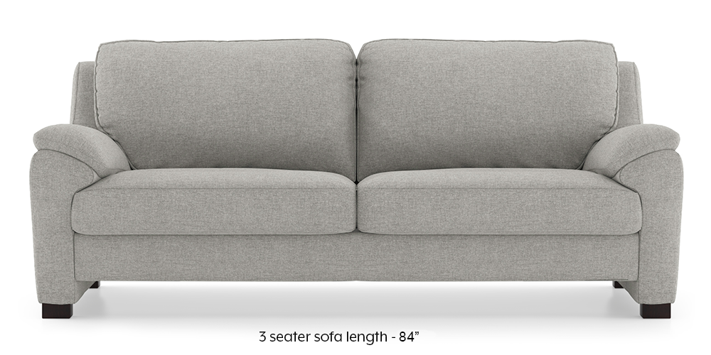 Farina Sofa (Vapour Grey) (3-seater Custom Set - Sofas, None Standard Set - Sofas, Fabric Sofa Material, Regular Sofa Size, Regular Sofa Type, Vapour Grey) by Urban Ladder - - 292955