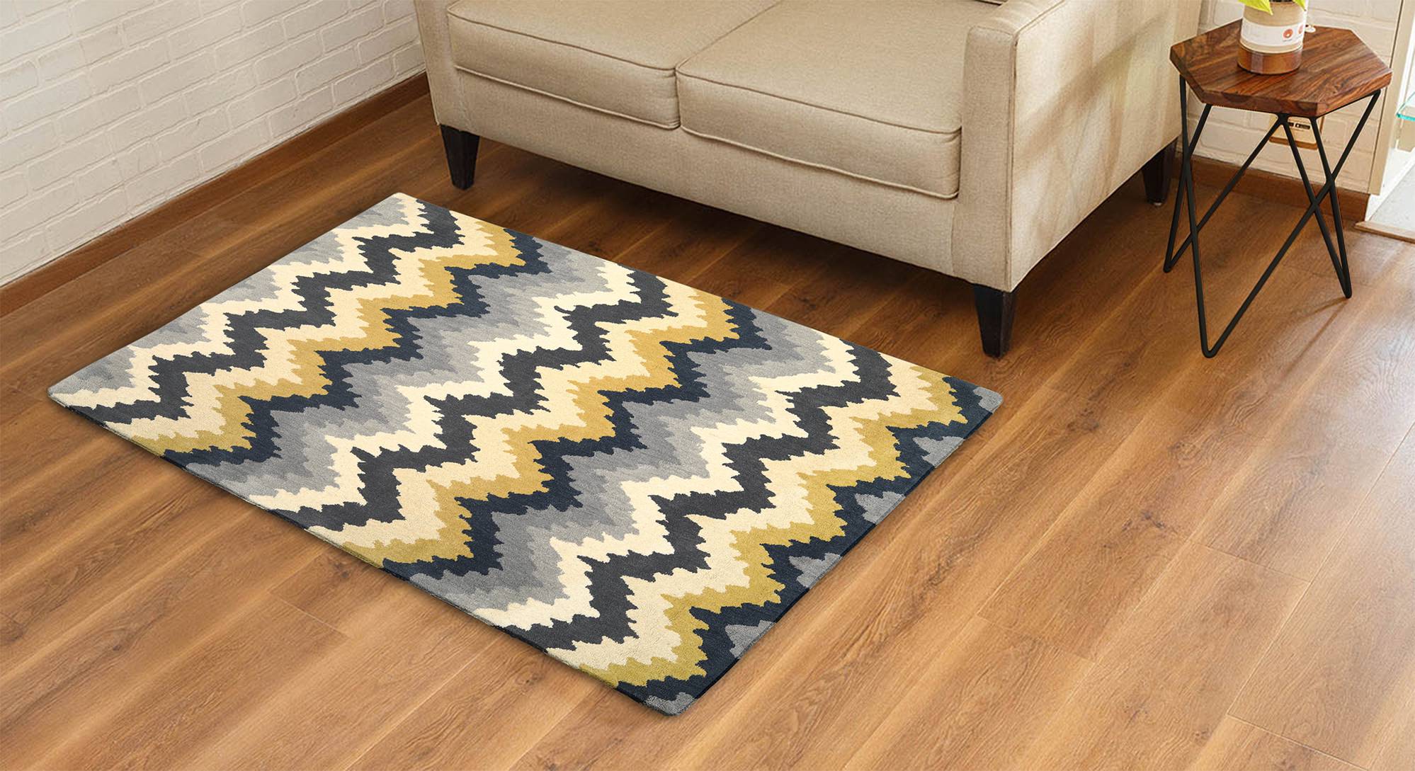 Casper Multi Coloured Cotton 122 X 183 Cm (48" X 72") Carpet Urban Ladder