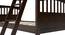 Barnley Bunk Bed (Dark Walnut Finish, Without Storage) by Urban Ladder - Close View - 293082