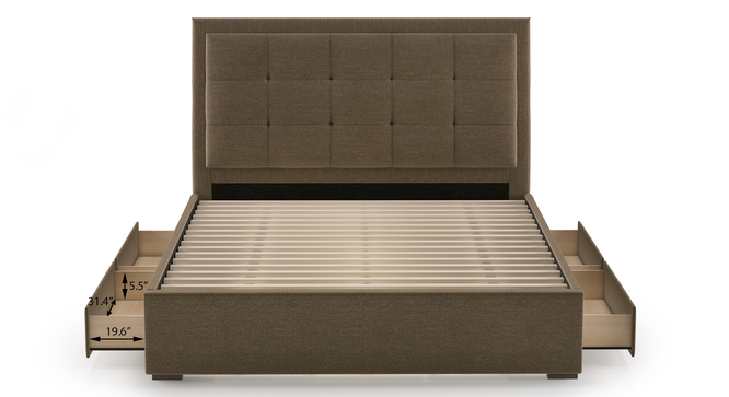 Thorpe Upholstered Storage Bed (Queen Bed Size) by Urban Ladder
