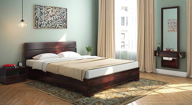 Ohio Low Bed (Mahogany Finish, Queen Bed Size) by Urban Ladder