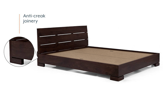 Ohio Low Bed (Mahogany Finish, Queen Bed Size) by Urban Ladder