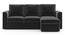 Kowloon Sectional Sofa Cum Bed with Storage (Pebble Grey) by Urban Ladder - Front View Design 1 - 293546