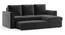Kowloon Sectional Sofa Cum Bed with Storage (Pebble Grey) by Urban Ladder - Design 1 Side View - 293548