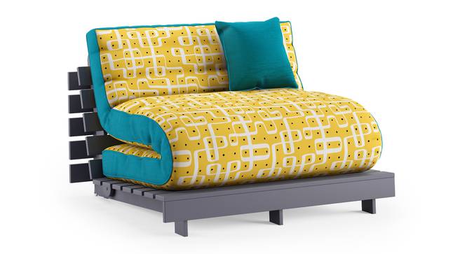 Finn Futon Sofa Cum Bed (Aqua) by Urban Ladder