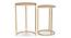 Floren Nested Side Tables (Gold Finish) by Urban Ladder