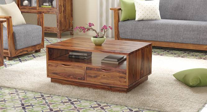 Zephyr Storage Coffee Table (Teak Finish) by Urban Ladder - Design 1 Full View - 293621