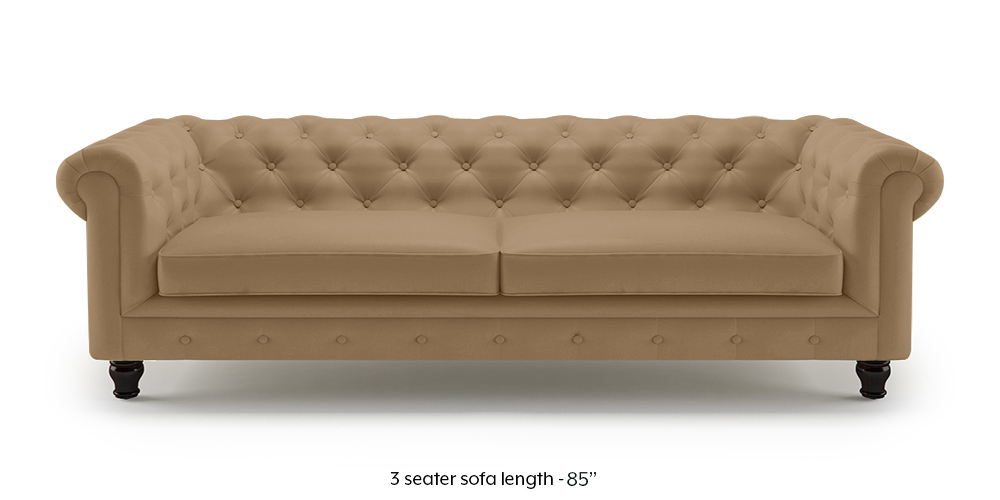 Winchester Leather Sofa (Camel Italian Leather) by Urban Ladder