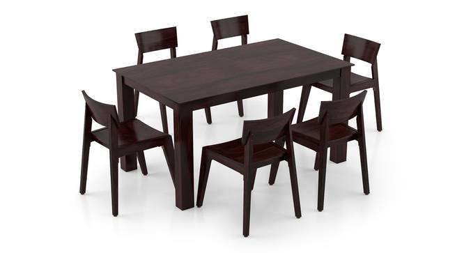 Arabia - Gordon 6 Seater Dining Table Set (Mahogany Finish) by Urban Ladder - Front View Design 1 - 295908