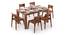 Arabia - Gordon 6 Seater Dining Table Set (Teak Finish) by Urban Ladder - Design 1 Full View - 295916