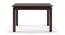 Diner - Lawson 4 Seater Dining Table Set (Dark Walnut Finish, Dark Brown) by Urban Ladder - Cross View Design 1 - 296830
