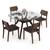 Wesley lawson 4 seater dining table set lp