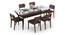 Wesley - Lawson 6 Seater Dining Table Set (Dark Walnut Finish, Dark Brown) by Urban Ladder - Design 1 Full View - 296933