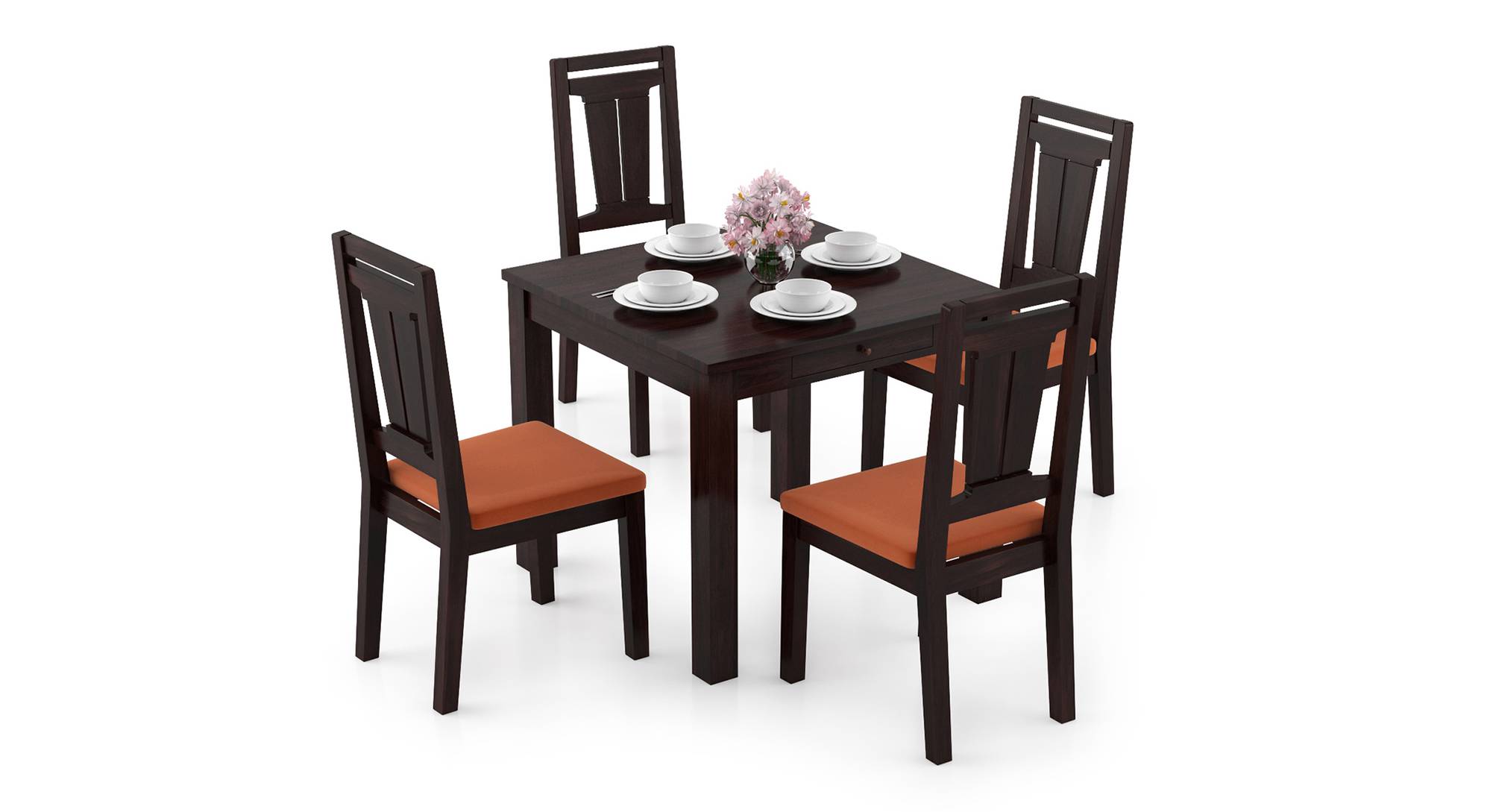 Arabia Storage Martha 4 Seater Dining Table Set Urban Ladder