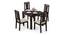 Arabia Storage - Martha 4 Seater Dining Table Set (Mahogany Finish, Wheat Brown) by Urban Ladder - Design 1 Full View - 296964
