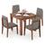 Arabia storage galatea 4 seater dining table set tk lp