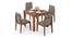 Arabia Storage - Galatea 4 Seater Dining Table Set (Teak Finish) by Urban Ladder - Design 1 Full View - 296984