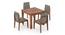Arabia Storage - Galatea 4 Seater Dining Table Set (Teak Finish) by Urban Ladder - Front View Design 1 - 296985